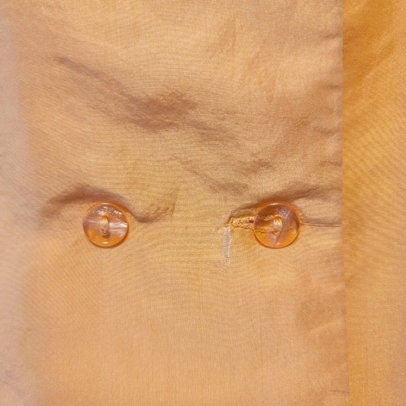 Vintage Golden Gate Melon 100% Silk Button Down Blouse Size 38 Ladies Med - Picture 4 of 6